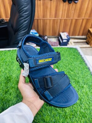 Kids Navy Mesh Sandals
