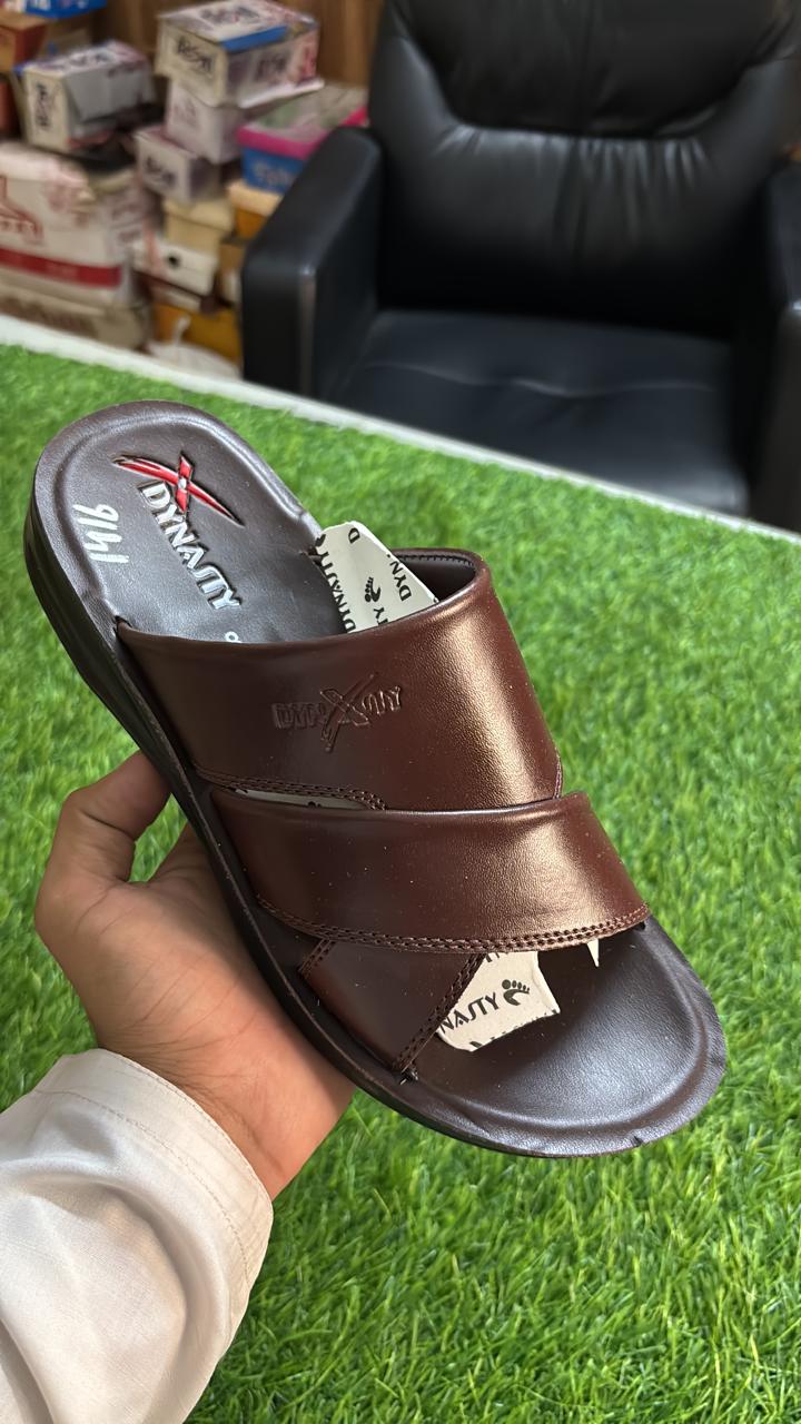 Dynasty Mocha Cross-Strap Slidper