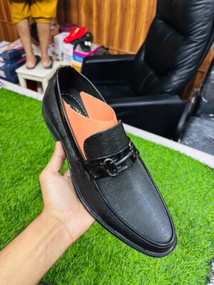 Black Striped Slip-On